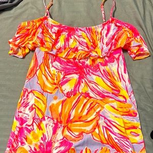 Lilly Pulitzer, off the shoulder with straps blouse
